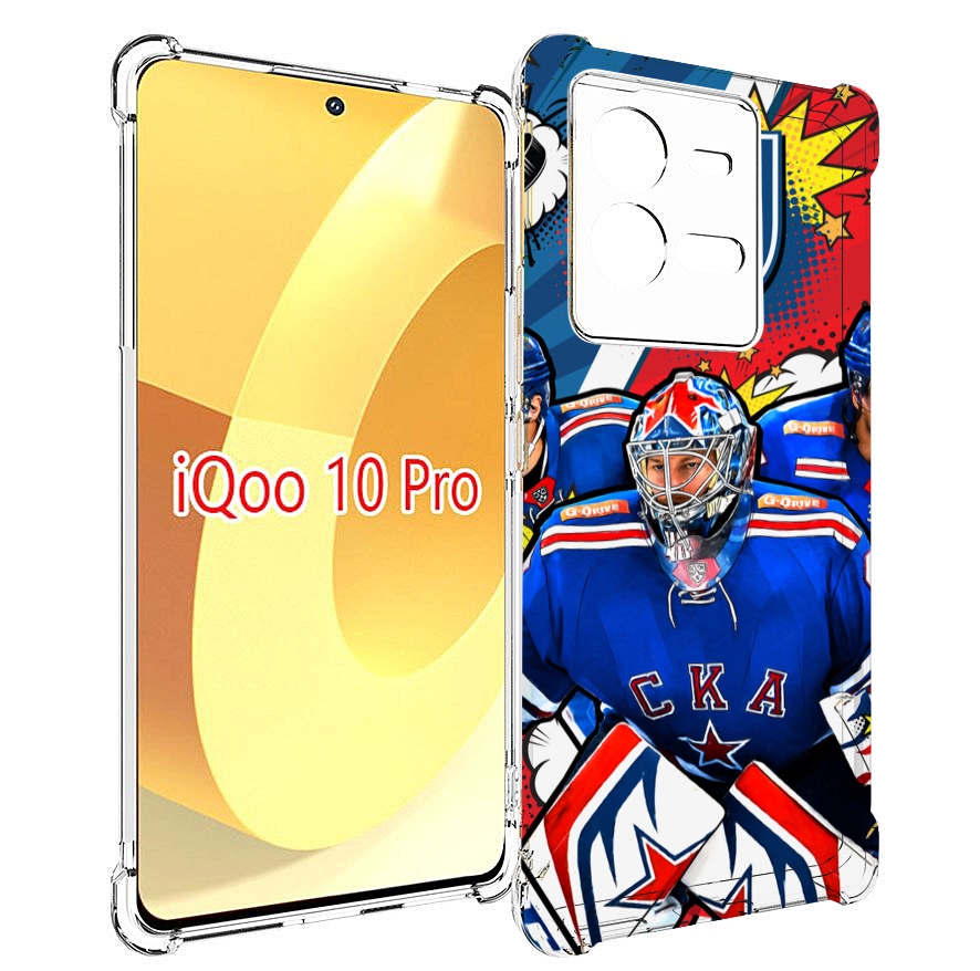 

Чехол MyPads хк ска спб мужской для Vivo iQOO 10 Pro, Прозрачный, Tocco