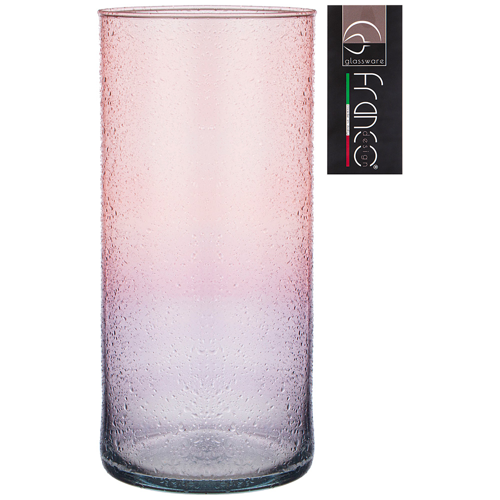 

Ваза cilindro "violet pink drops" высота 26см диаметр 12см KSG-316-1745