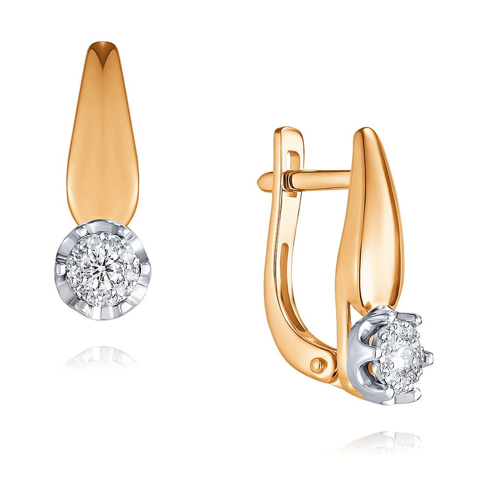 

Серьги из красного золота с бриллиантом ADAMAS 24039966/01-А50Д-41, 24039966/01-А50Д-41