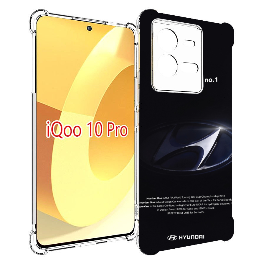 

Чехол MyPads hyundai 3 для Vivo iQOO 10 Pro, Прозрачный, Tocco