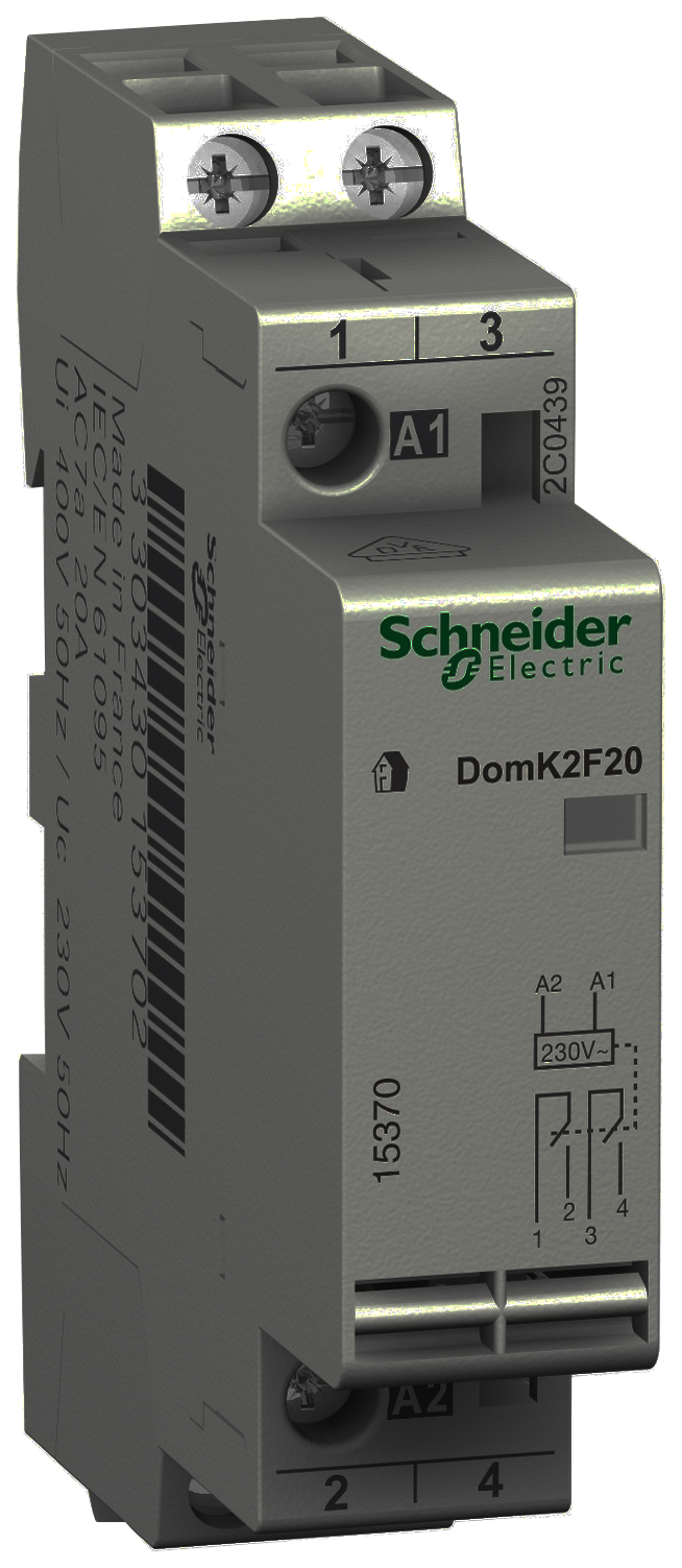 фото Модульный контактор se домовой 20a 2но 230/250в ас 50гц schneider electric