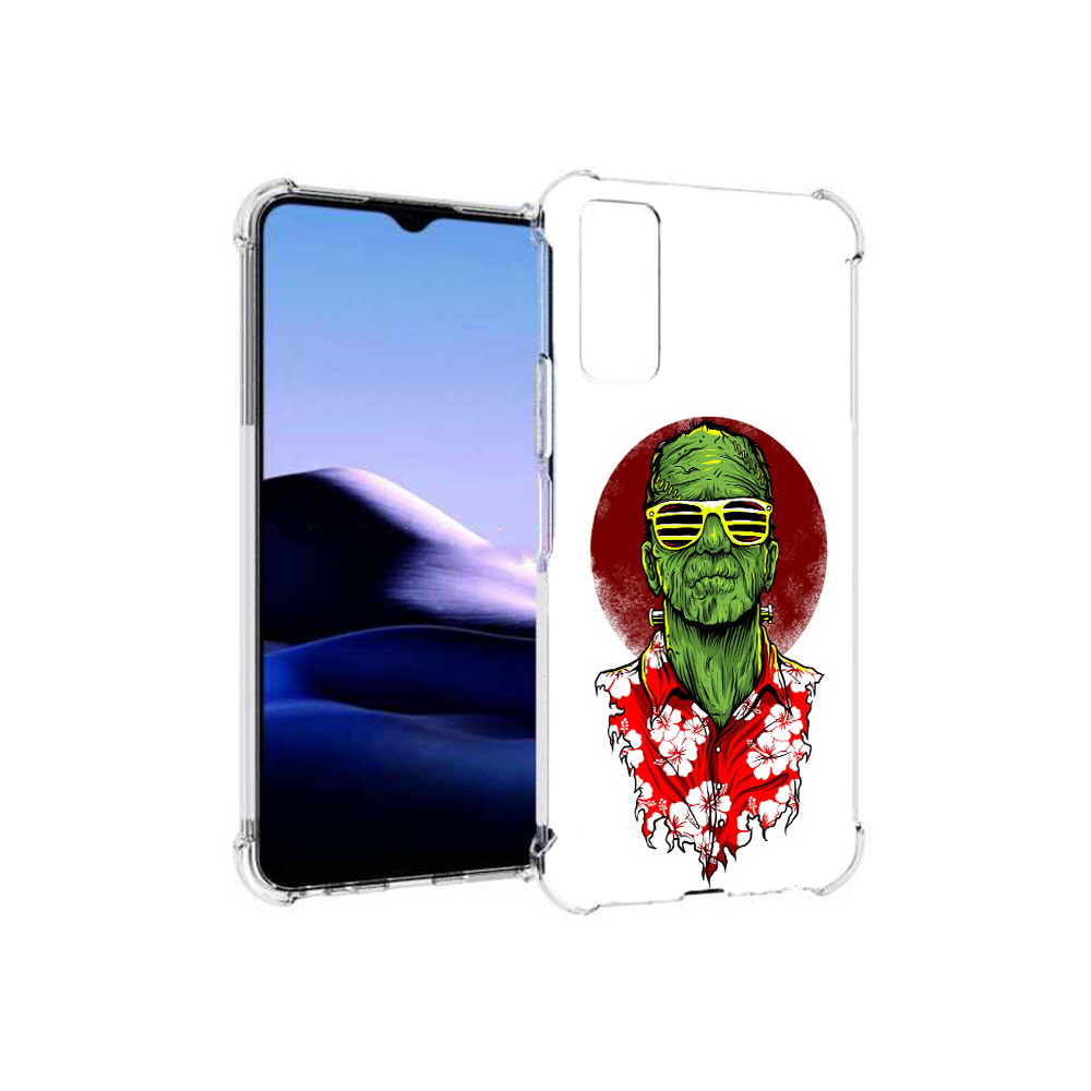 

Чехол MyPads Tocco для Vivo Y20 крутой зеленый мужчина в очках (PT154038.379.424), Прозрачный, Tocco