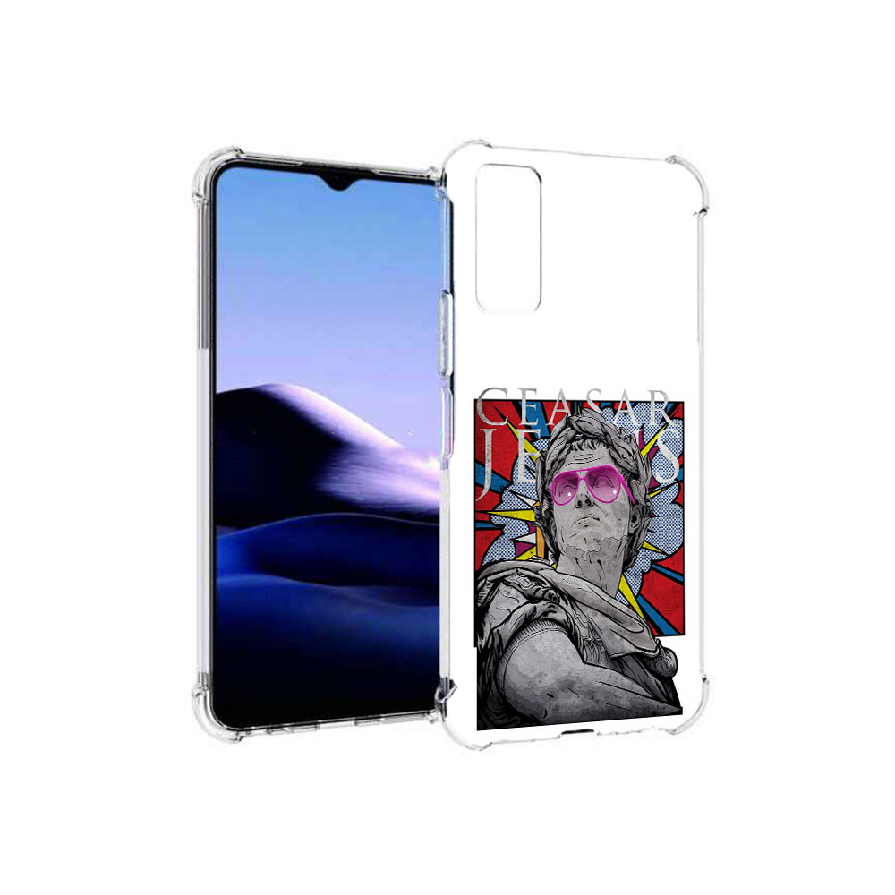 

Чехол MyPads Tocco для Vivo Y20 крутая статуя свободы (PT154038.379.423), Прозрачный, Tocco