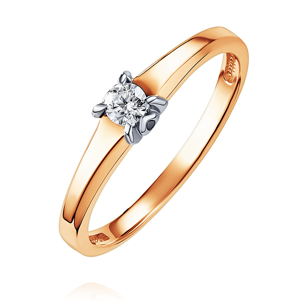 

Кольцо помолвочное из красного золота с бриллиантом р.  ADAMAS 15039963/01-А50Д-41, 15039963/01-А50Д-41