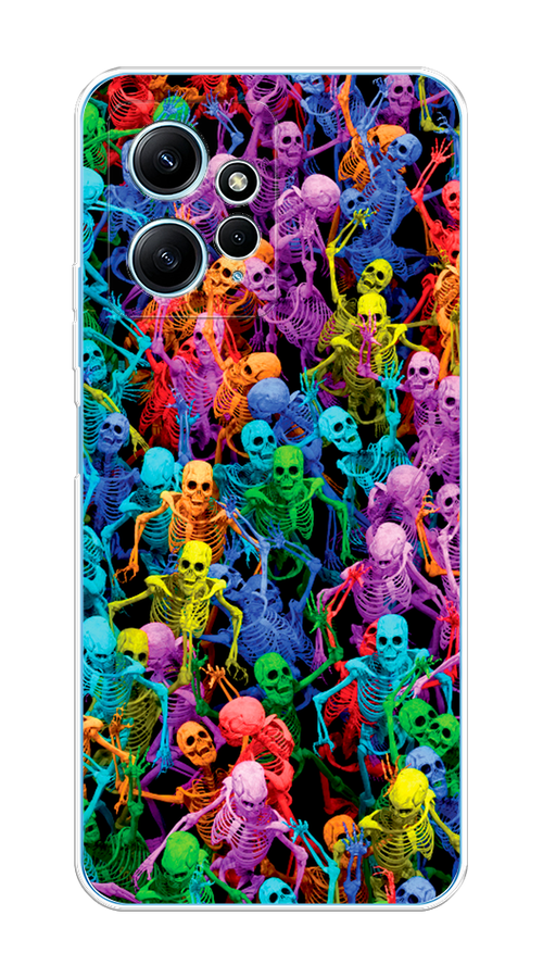 

Чехол на Xiaomi Redmi Note 12 4G "Вечеринка скелетов", Фиолетовый;желтый;оранжевый, 318350-1