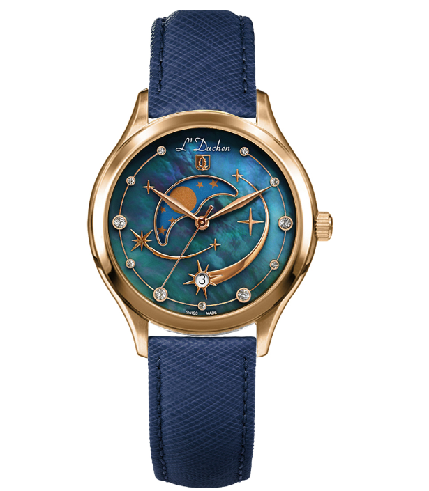 Наручные часы женские L Duchen D 837.43.47 синие