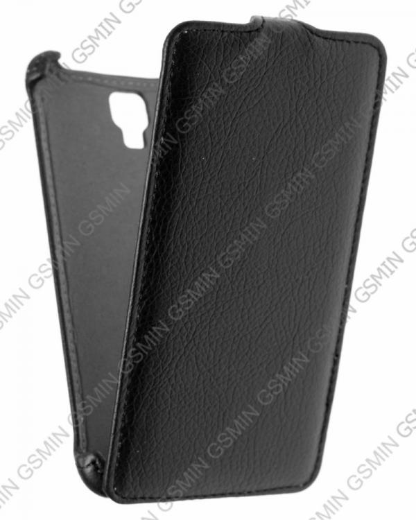 фото Кожаный чехол для lenovo s8 armor case (чёрный)