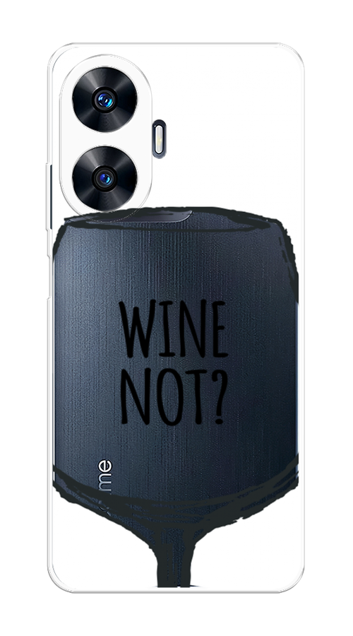 

Чехол на Realme C55 "Wine not white", Белый, 2513850-6