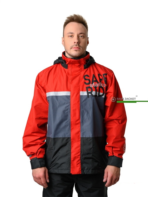 Дождевая куртка Starks Dry Rain DR 219, красный, S