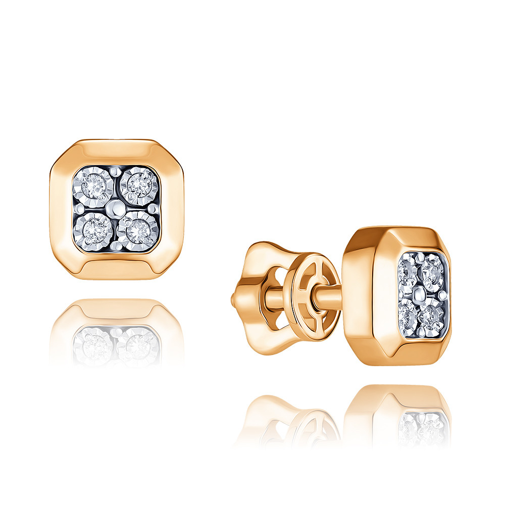 

Серьги из красного золота с бриллиантом ADAMAS 21039954/01-А50Д-41, 21039954/01-А50Д-41