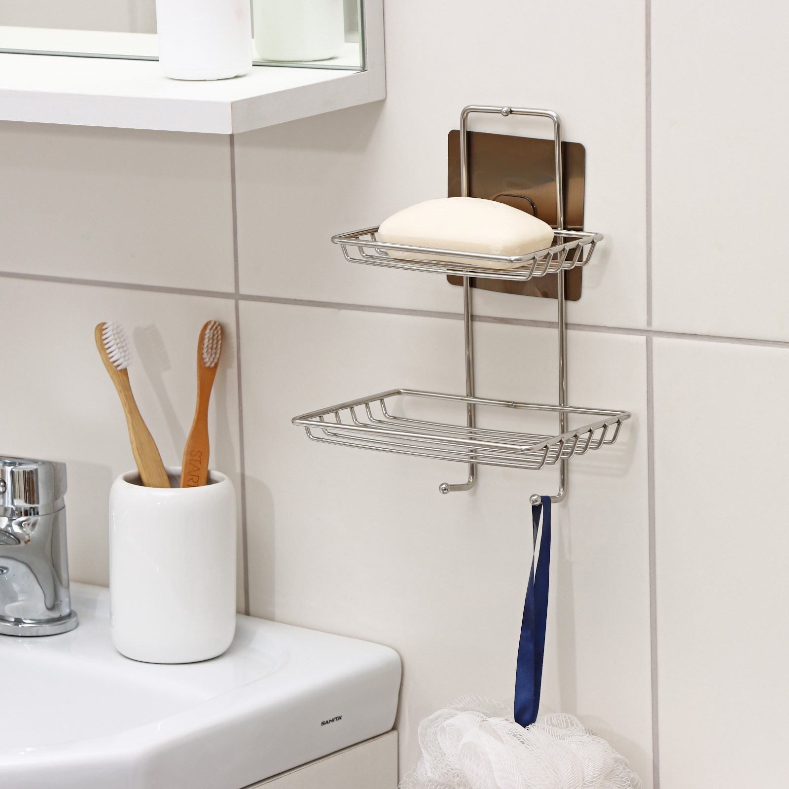 КНР 2-х ярусная, на липучке, 2 крючка, 14,5х10х21 см