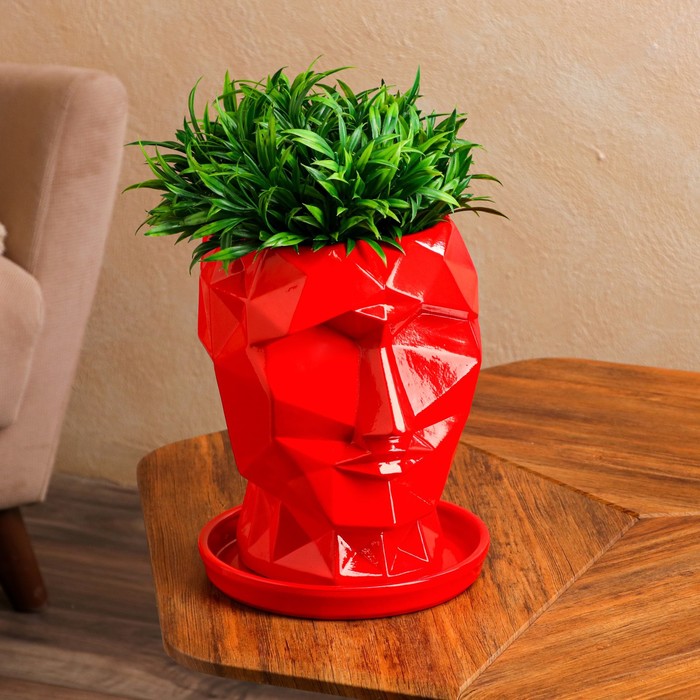

Nana Ceramics "Кай", красный, глянец, керамика, 6 л
