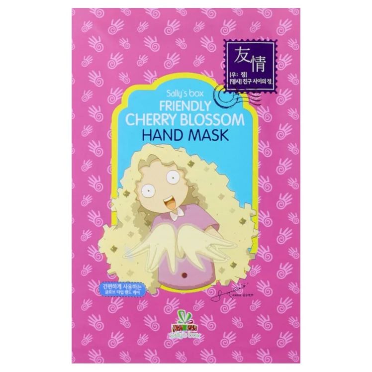 Маска для рук Sally's Box Friendly Cherry Blossom Hand Mask увлажняющая, 25 г маска для лица purenskin с экстрактом вишни восстанавливающая 23 г