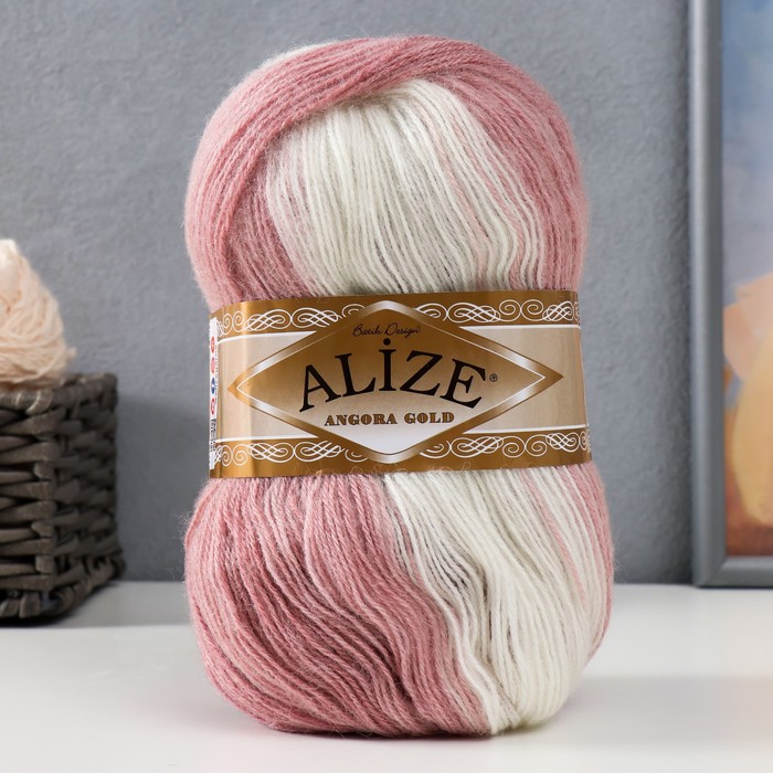 

Пряжа ALIZE Angora Gold Batik 20% шерсть, 80% акрил 550 м /100 гр (5698), Angora Gold Batik