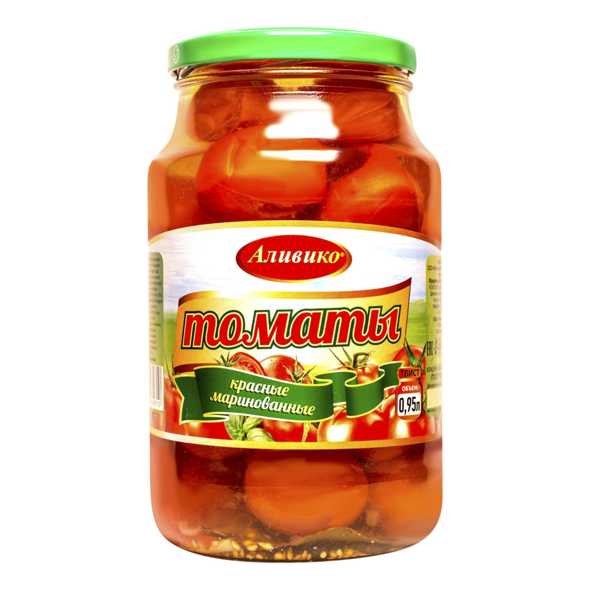 

Помидоры Аливико красные маринованные 950 г