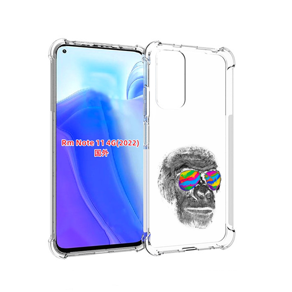 

Чехол MyPads крутая обезьяна в очках для Xiaomi Redmi Note 11 4G ( Глобальная версия ), Tocco