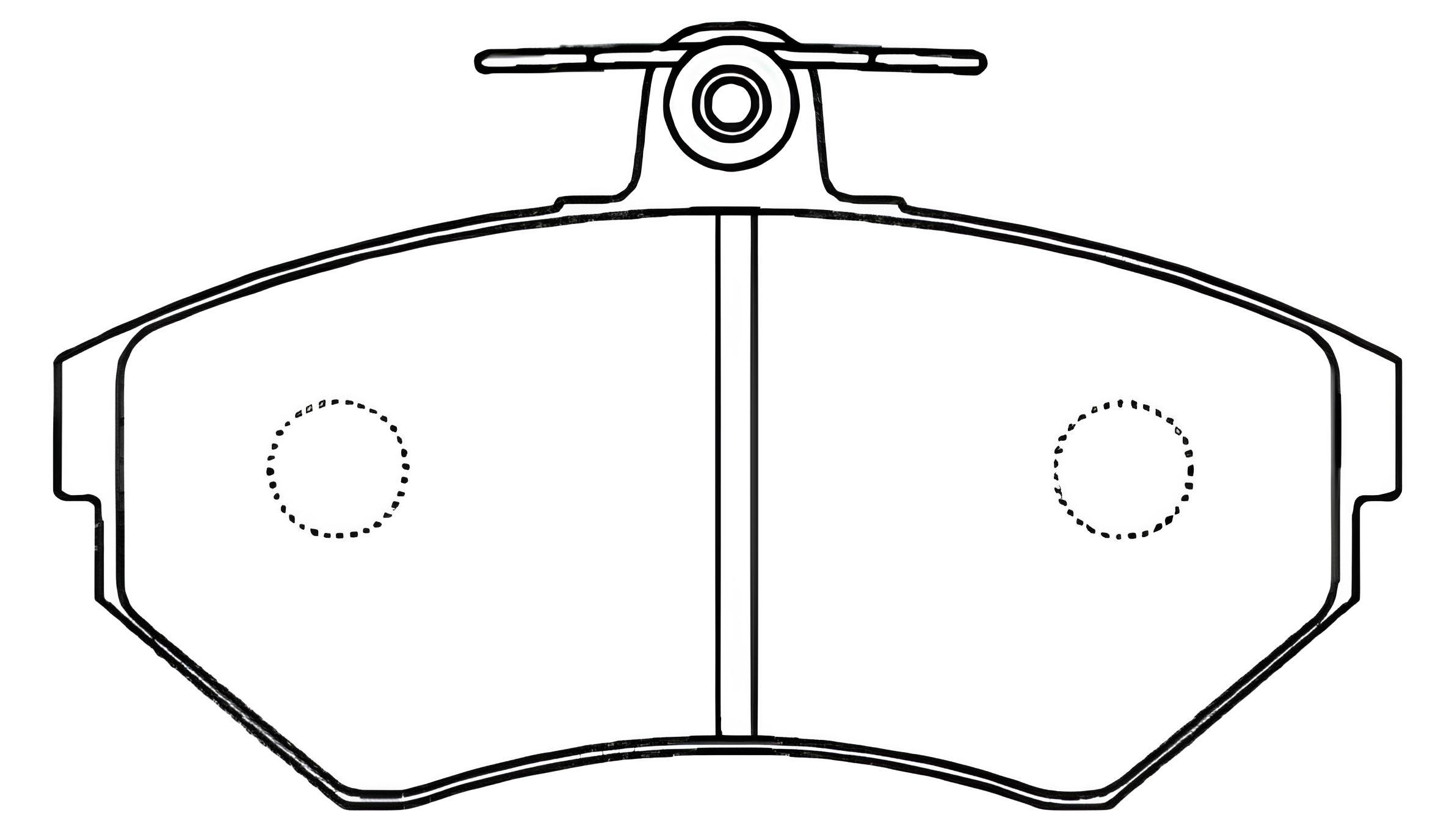 Колодки дискового тормоза передние AUDI 80 87-94/Chery Amulet all 06> SP2005 (Hagen)