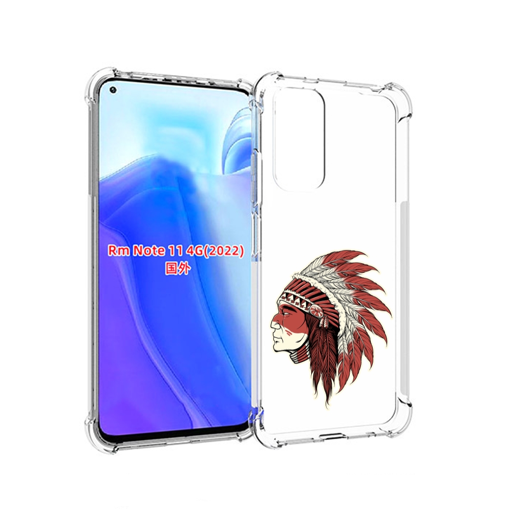 

Чехол MyPads красный индеец для Xiaomi Redmi Note 11 4G ( Глобальная версия ), Tocco