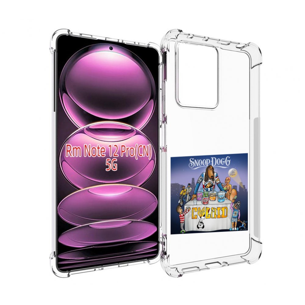 

Чехол MyPads Snoop Dogg COOLAID для Xiaomi Redmi Note 12 Pro, Прозрачный, Tocco