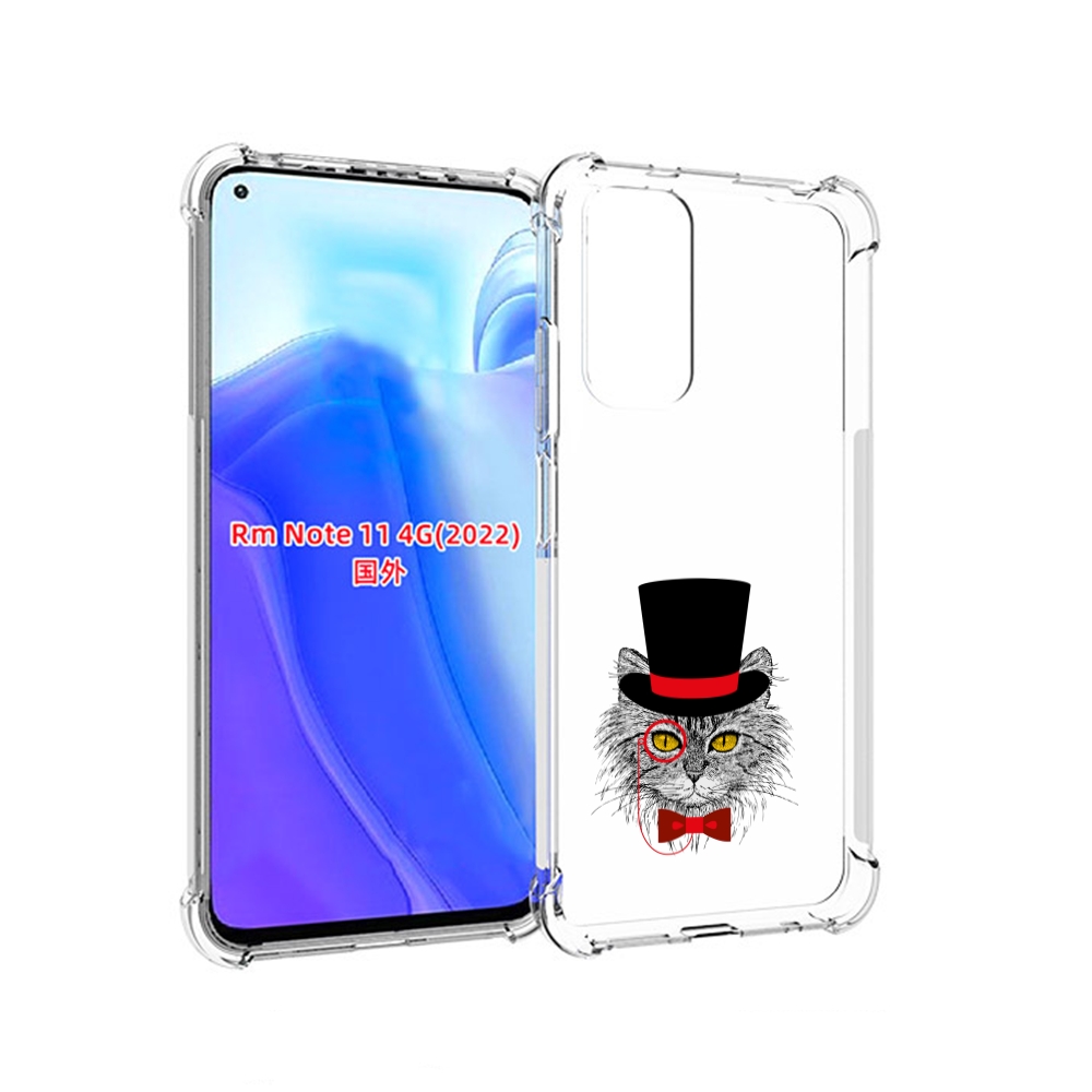 

Чехол MyPads кот в шляпе для Xiaomi Redmi Note 11 4G ( Глобальная версия ), Tocco