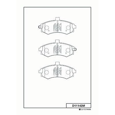 

Тормозные колодки Kashiyama дисковые D11142M