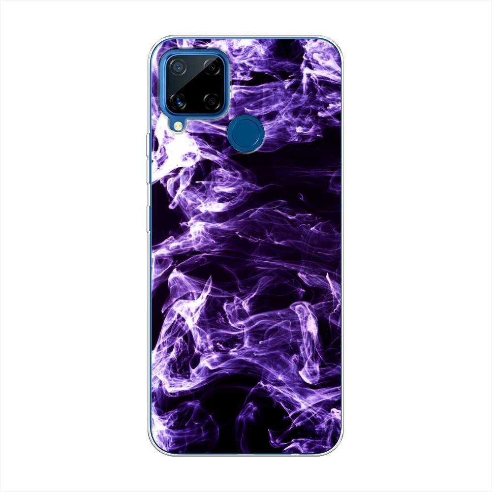 

Чехол на Oppo Realme C15 "Фиолетовый дым", Фиолетовый;белый;черный, 255050-3