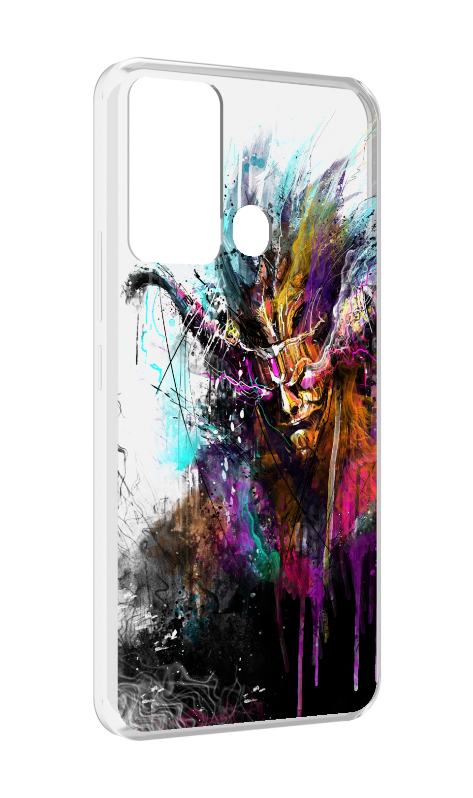 

Чехол MyPads яркий дьявол для Infinix Hot 12i, Прозрачный, Tocco