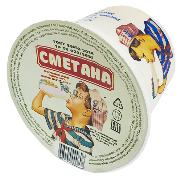 

Сметана Надежда 20% 200 г