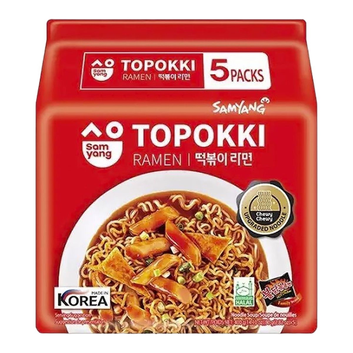 Лапша быстрого приготовления Samyang Topokki Ramen, 80 г х 5 шт