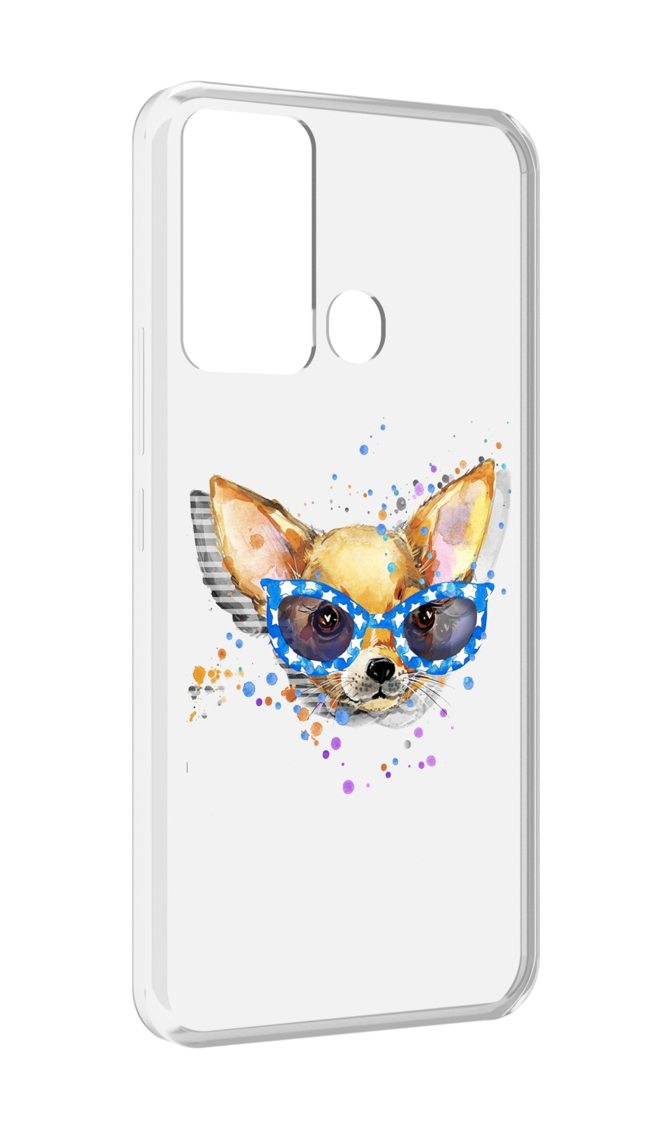 

Чехол MyPads чихуа-хуа в очках для Infinix Hot 12i, Прозрачный, Tocco