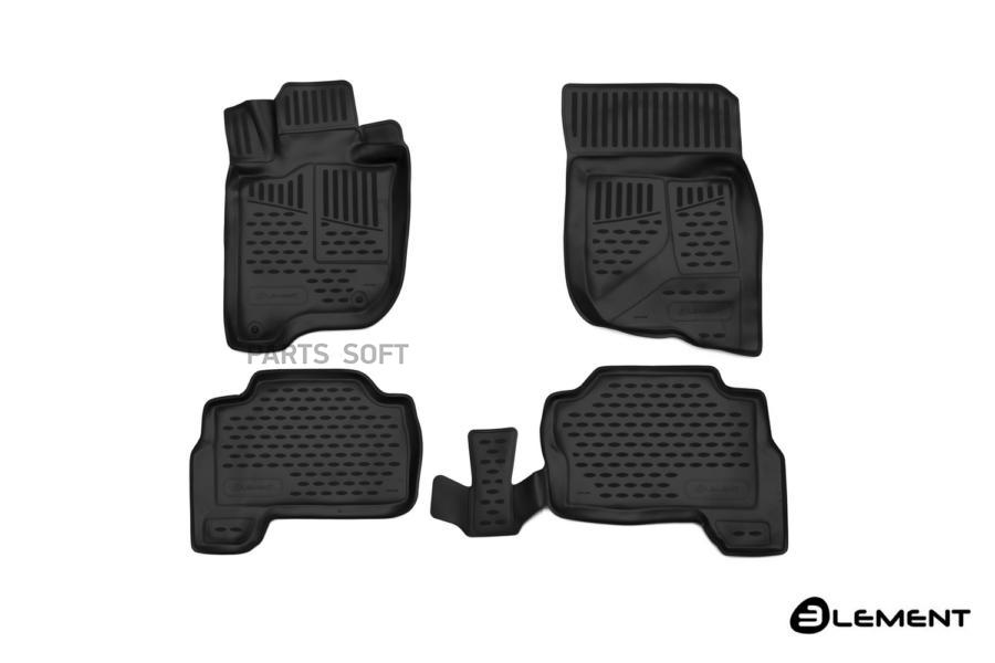 

Коврики 3d в салон подходит для mitsubishi pajero sport (iii, iiip), 2015->, 4 шт. (полиур