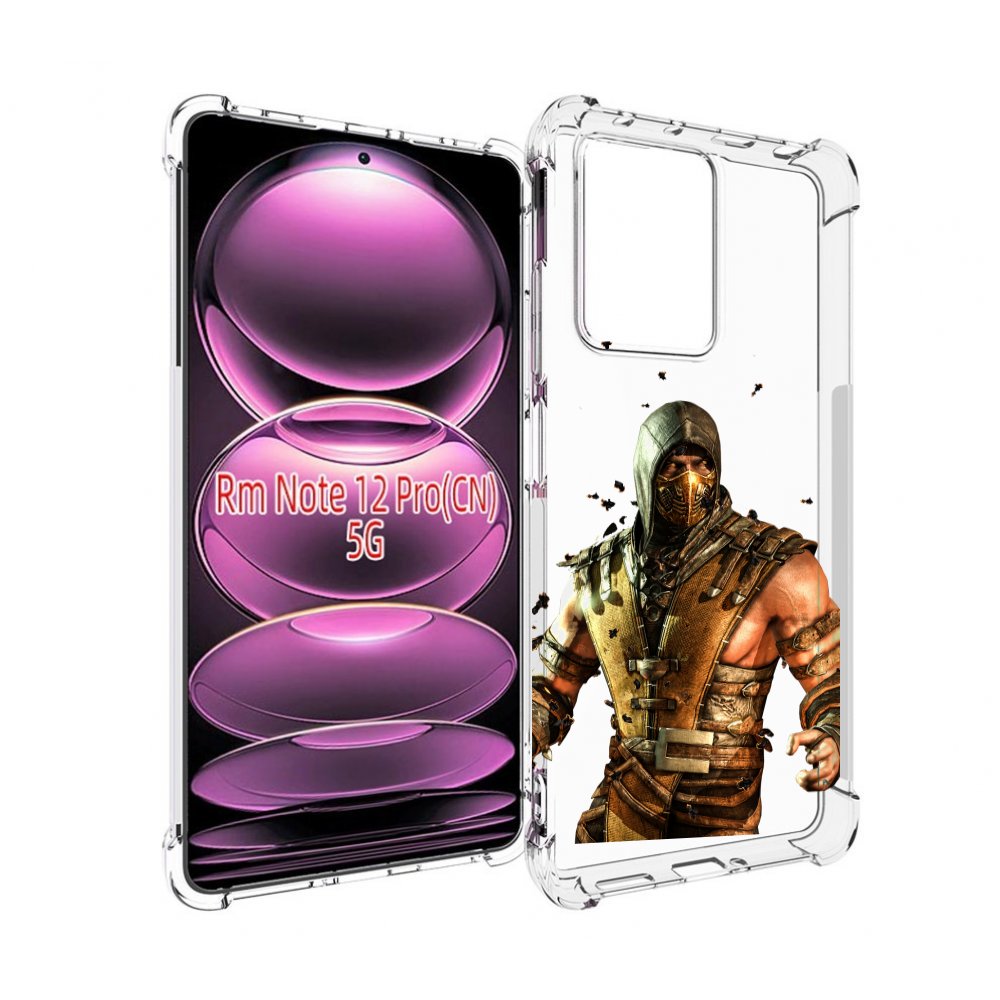 

Чехол MyPads Mortal Kombat scorpion для Xiaomi Redmi Note 12 Pro, Прозрачный, Tocco