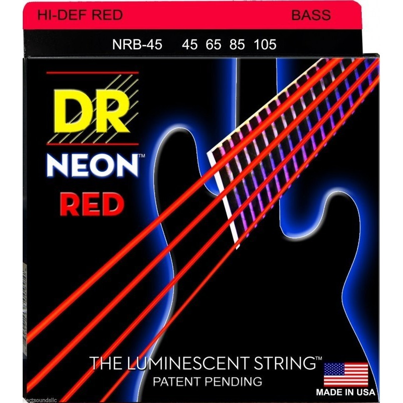 

Струны для бас-гитары DR String NRB-45 HI-DEF NEON, NRB-45 HI-DEF NEON