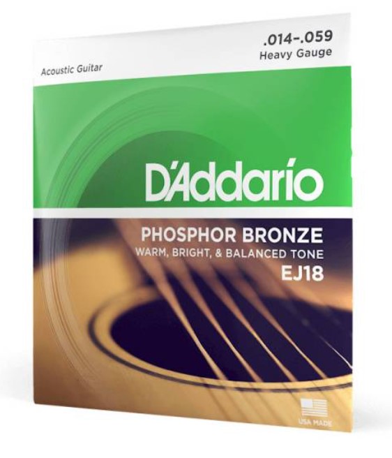 фото Струны для акустической гитары daddario ej18 d'addario