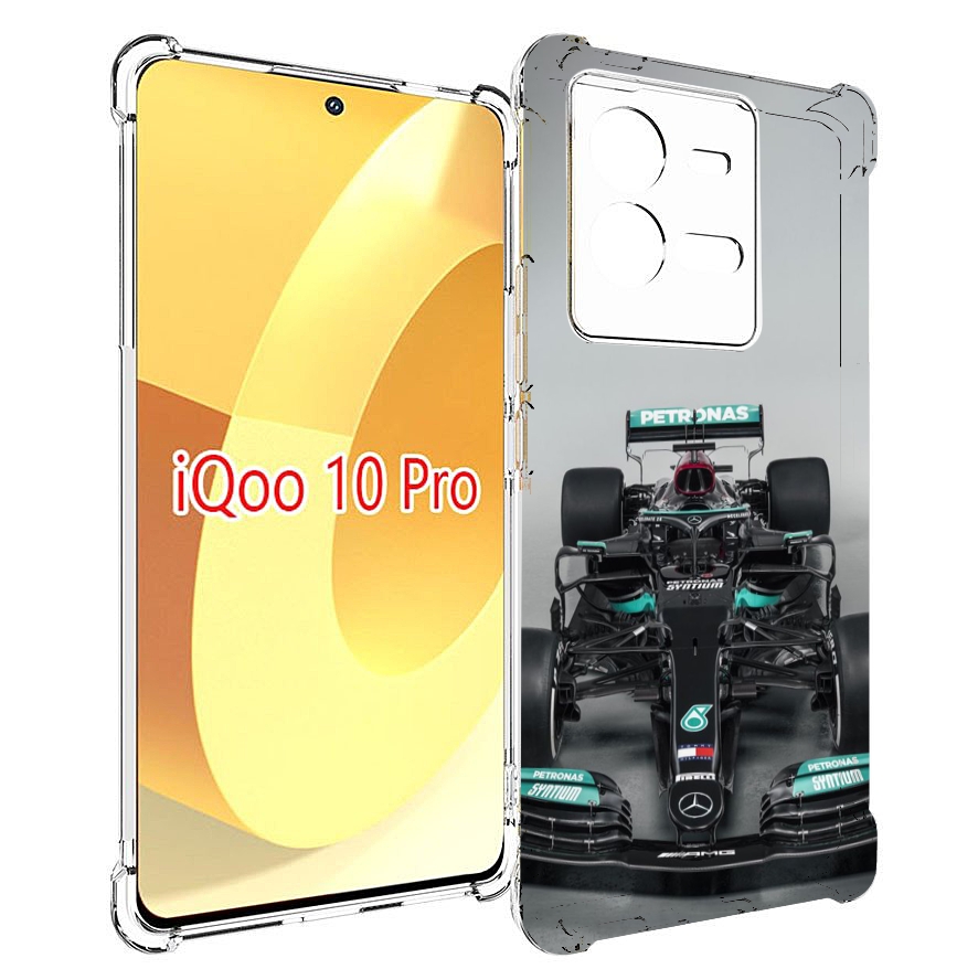 

Чехол MyPads формула 1 мерседес для Vivo iQOO 10 Pro, Прозрачный, Tocco