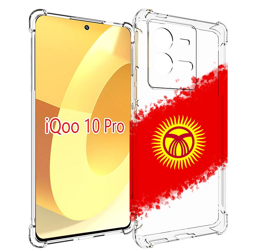 

Чехол MyPads флаг Киргизии для Vivo iQOO 10 Pro, Прозрачный, Tocco