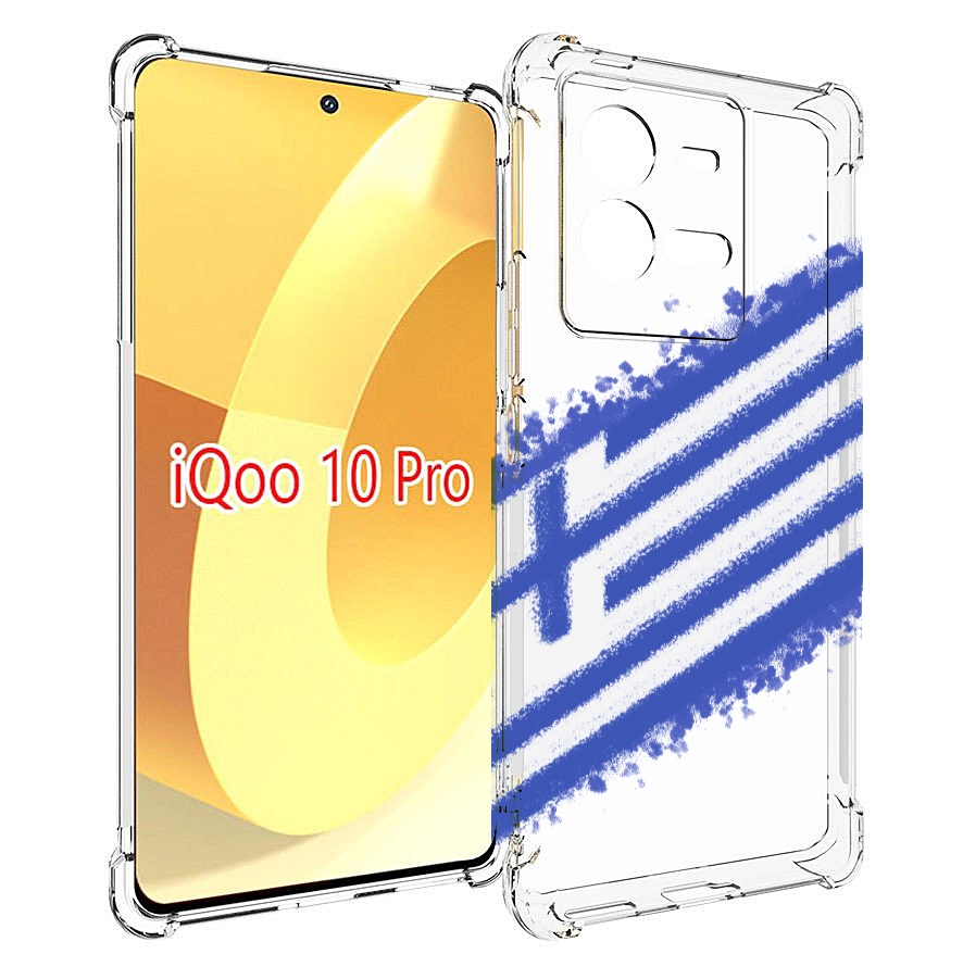 

Чехол MyPads флаг Греции для Vivo iQOO 10 Pro, Прозрачный, Tocco