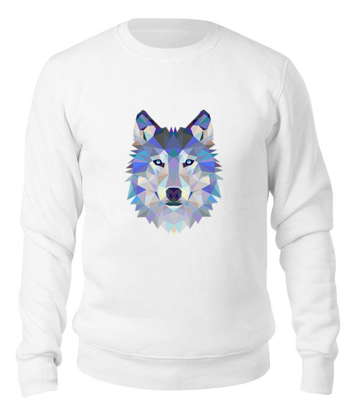 

Свитшот унисекс Printio Wolf (волк) белый XL, Wolf (волк)