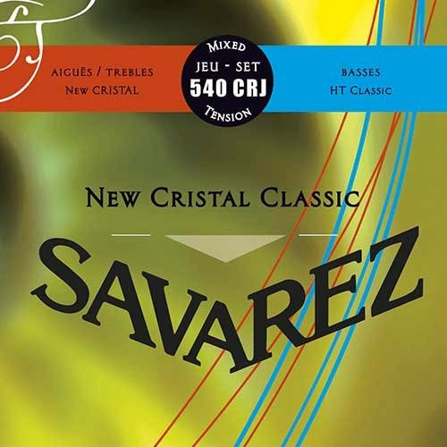 фото Струны для классическ гитары savarez 540crj new cristal classic red/blue medium-high tens