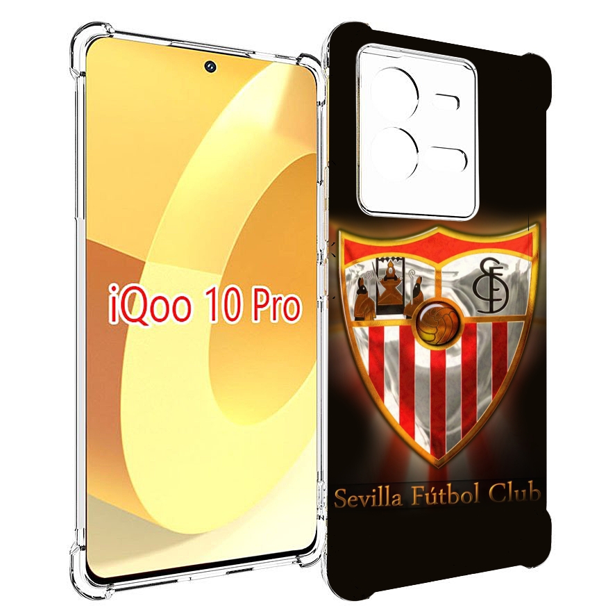 

Чехол MyPads фк севилья испания мужской для Vivo iQOO 10 Pro, Прозрачный, Tocco