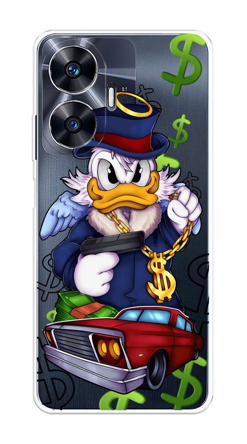 

Чехол на Realme C55 "Scrooge McDuck with a Gold Chain", Красный;синий;белый, 2513850-6