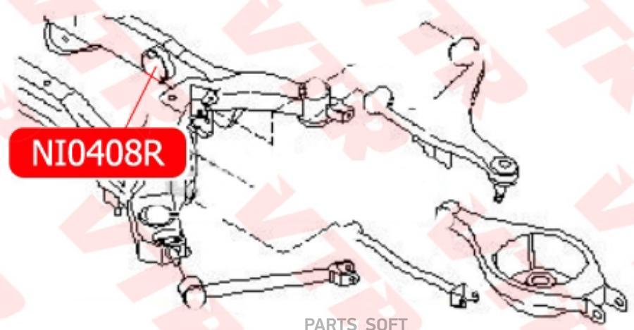 

VTR NI0408R Сайлентблок балки задней подвески