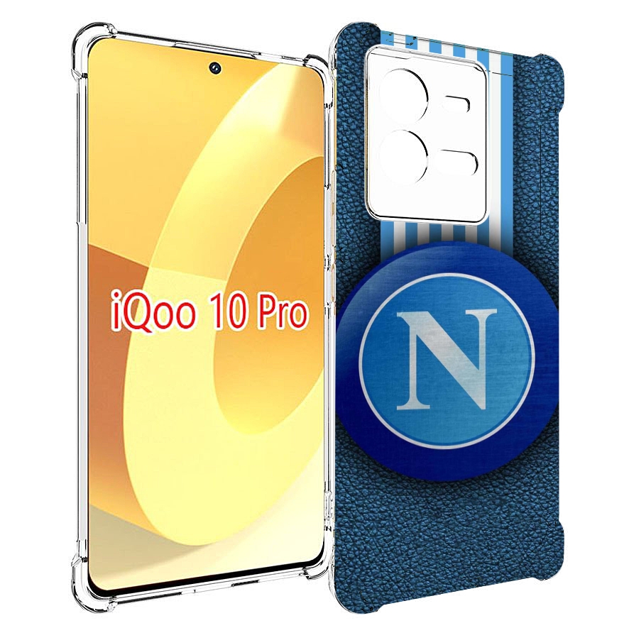 

Чехол MyPads фк наполи мужской для Vivo iQOO 10 Pro, Прозрачный, Tocco