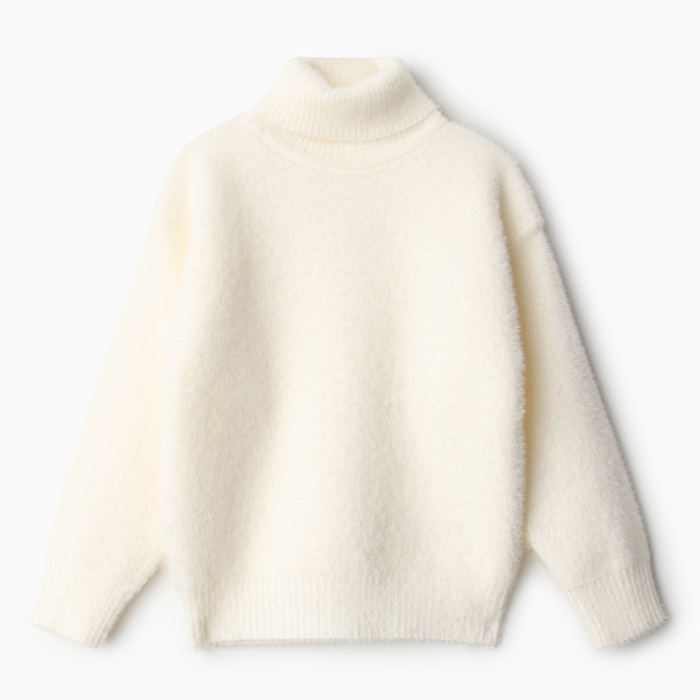 Джемпер для девочек, цвет белый, рост 140-146 см