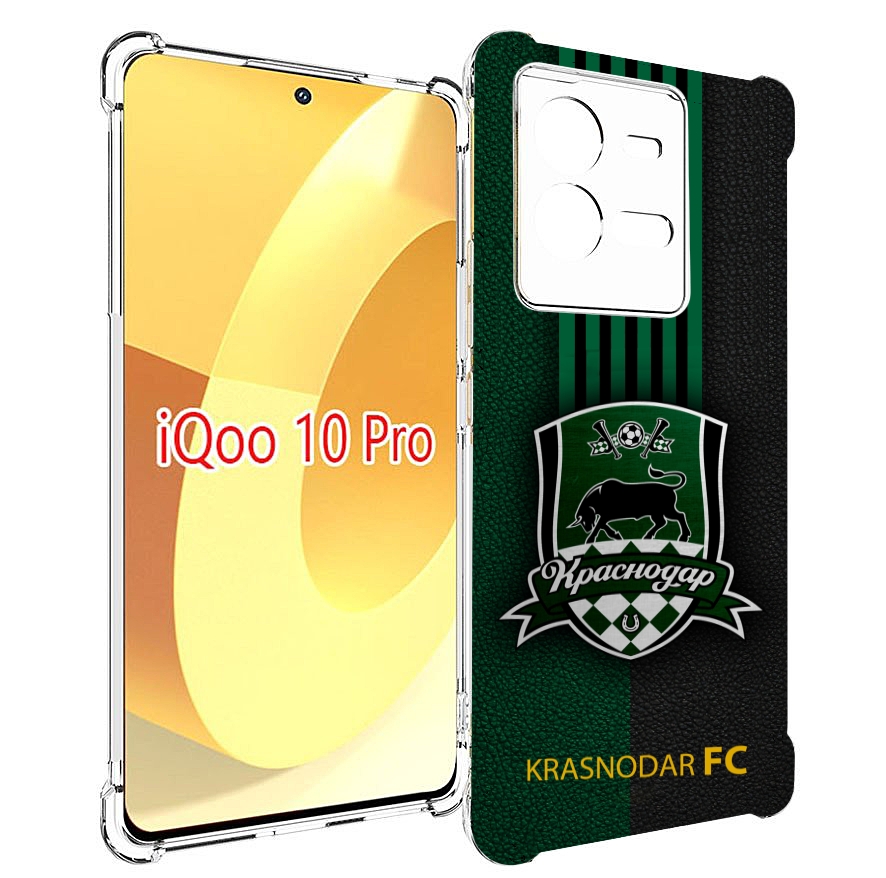 

Чехол MyPads фк краснодар мужской для Vivo iQOO 10 Pro, Прозрачный, Tocco