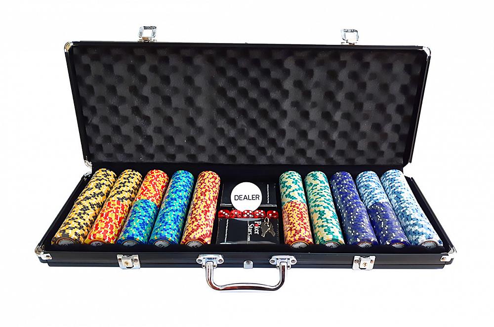 фото Покерный набор monte carlo, 500 фишек (14,5 г) в чемодане hittoy