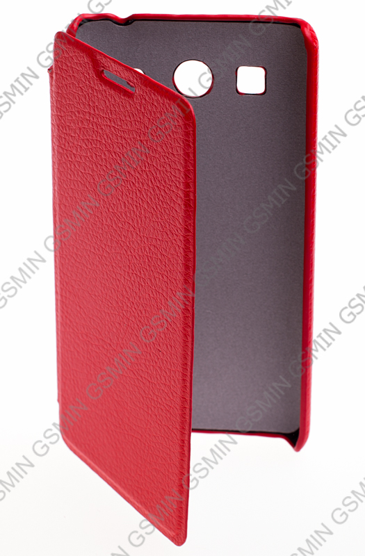 Кожаный чехол для Huawei Ascend G525 Art Case Book (Красный)