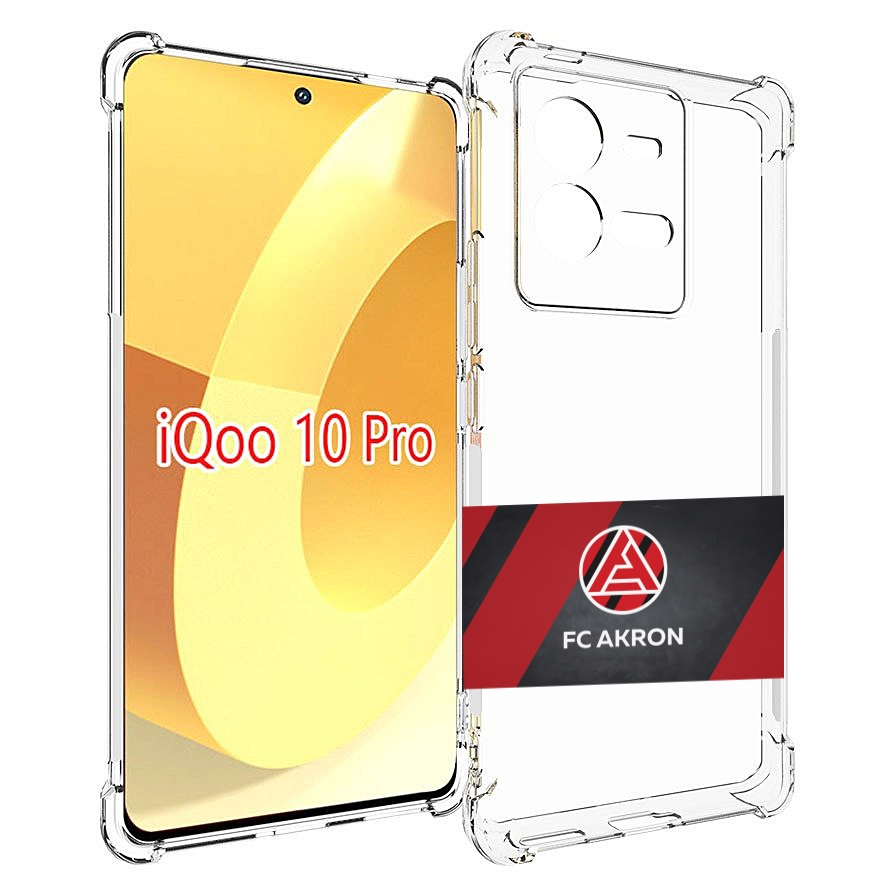

Чехол MyPads фк акрон тольятти мужской для Vivo iQOO 10 Pro, Прозрачный, Tocco