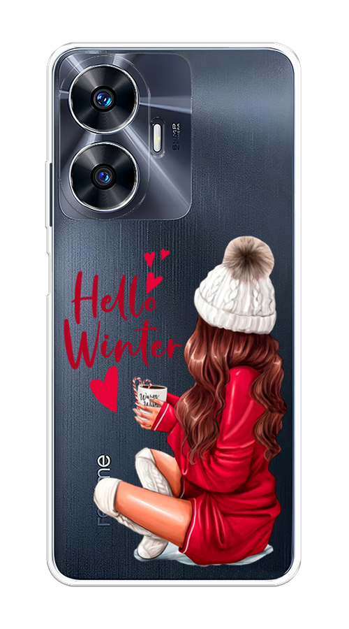 

Чехол на Realme C55 "Hello winter", Красный;белый;коричневый, 2513850-5