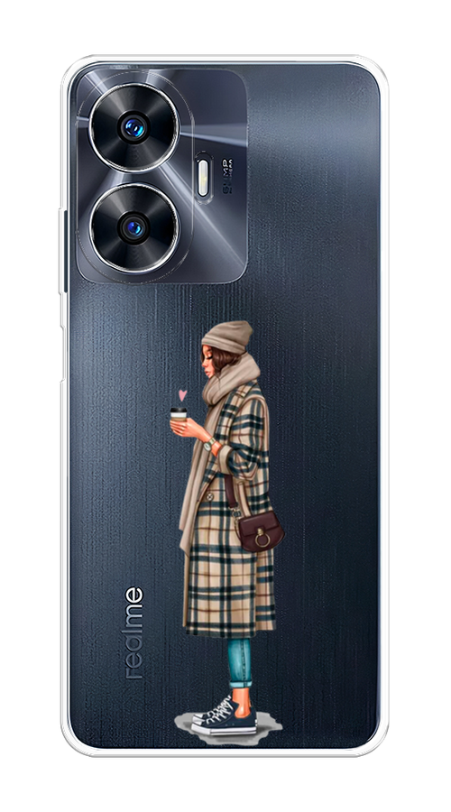 

Чехол на Realme C55 "Утренний кофе", Коричневый;бежевый, 2513850-6